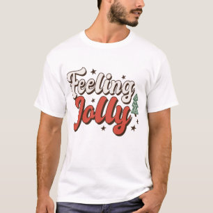 Feeling Jolly Retro Christmas T-Shirt