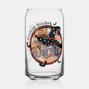 Feeling Kinda Witchy - Halloween Witch Hat Can Glass