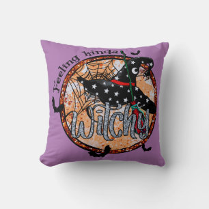 Feeling Kinda Witchy - Halloween Witch Hat Cushion
