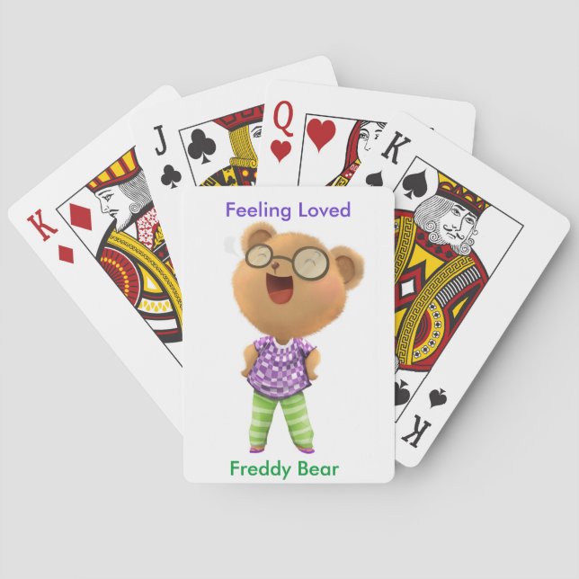 Feeling Loved, A Ted E. Bear Story, Freddy Bear Playing Cards (Back)