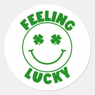 Feeling Lucky 🍀 Classic Round Sticker