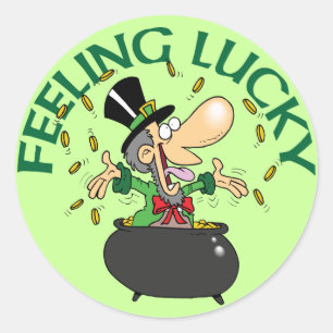 Feeling Lucky Classic Round Sticker