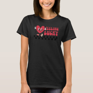 Feeling Lucky Cute Heart Valentine's Day Kids Boy T-Shirt
