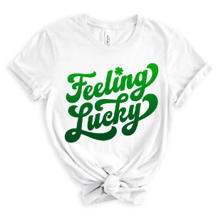 Feeling Lucky Green Ombre St. Patrick’s Day Tri-Blend Shirt