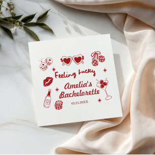 Feeling Lucky In Vegas Bachelorette,Girls Trip Nap Napkin