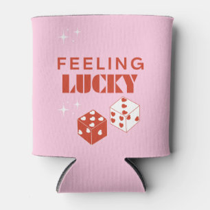 Feeling Lucky, Lucky Girl, Luckiest Girl, Pink Can Cooler