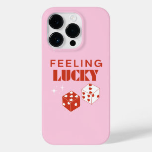 Feeling Lucky, Lucky Girl, Luckiest Girl, Pink Case-Mate iPhone 14 Pro Case