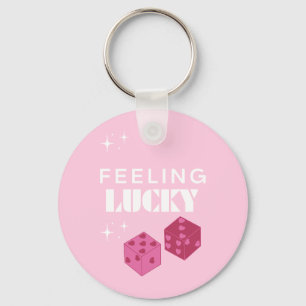 Feeling Lucky, Lucky Girl, Luckiest Girl, Preppy Key Ring