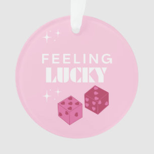 Feeling Lucky, Lucky Girl, Luckiest Girl, Preppy Ornament
