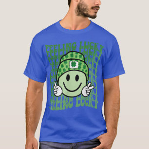Feeling Lucky Smile Face Shamrock St Patrick's Luc T-Shirt