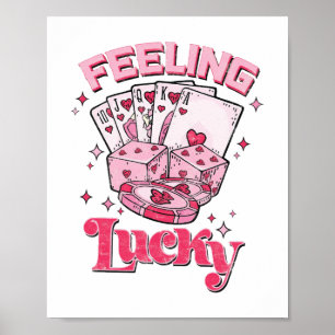 Feeling Lucky, Valentine Pocket, Valentine's Day Poster