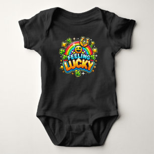 Feeling Lucky - Vibrant Celebration Design Baby Bodysuit