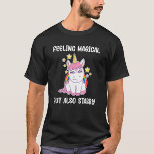 Feeling Magical But Also Stabby Rainbow Unicorn Gi T-Shirt