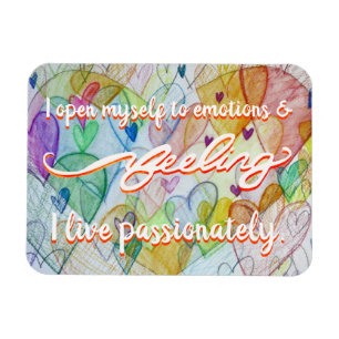"Feeling" Orange Sacral Chakra Words Magnet