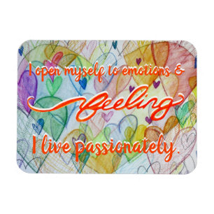 "Feeling" Orange Sacral Chakra Words Magnets