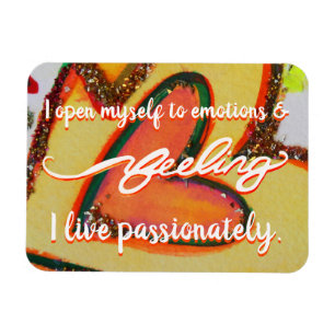 "Feeling" Orange Sacral Chakra Words Magnets