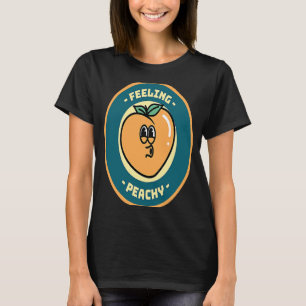 Feeling Peachy Just Peachy Retro 70s Georgia Peach T-Shirt