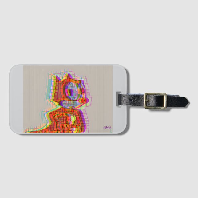 Feeling Phelix Luggage Tag (Front Horizontal)