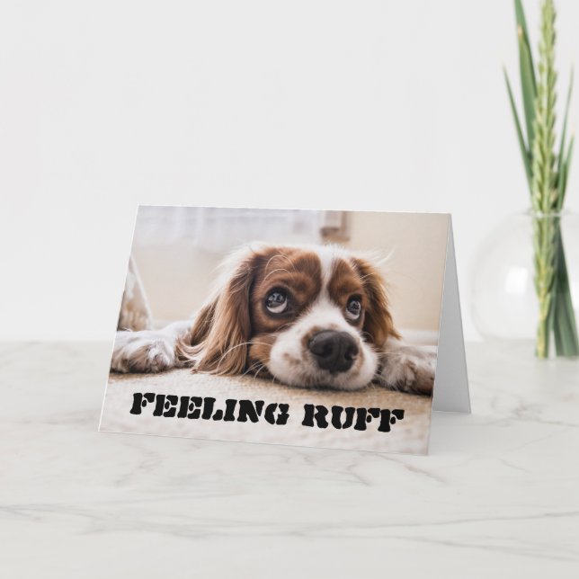 Feeling RUFF get well soon Card (Front)
