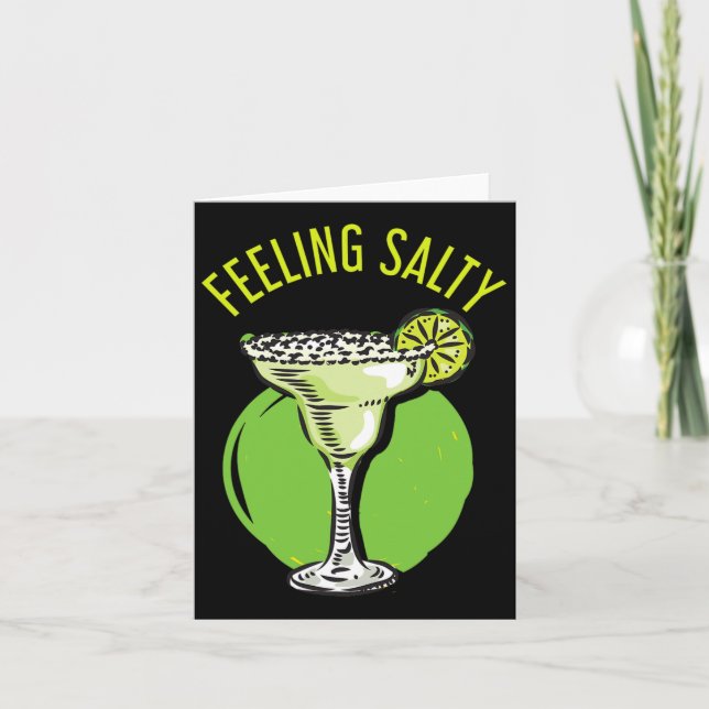 Feeling Salty Cinco De Mayo  Card (Front)