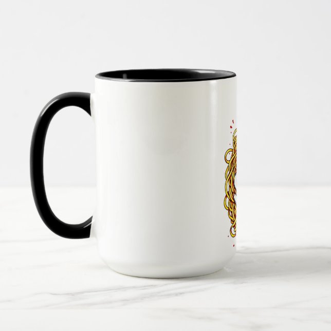 Feeling Saucy - Fun Tomato Ketchup Print for Sauce Mug (Left)