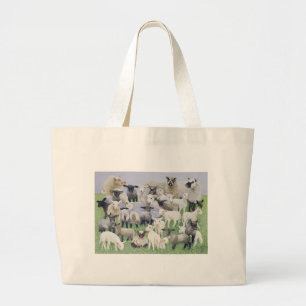 Feeling Sheepish Large Tote Bag