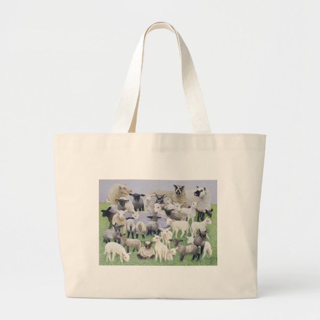 Feeling Sheepish Large Tote Bag (Front)