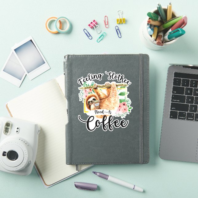 Feeling Slothee Need A Coffee (iPad Cover)