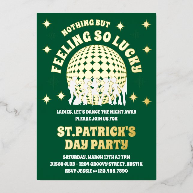 Feeling So Lucky Green St. Patrick's Day Party  (Front)