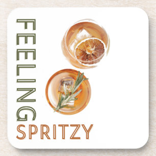 Feeling Spritzy Orange Cocktail Coaster