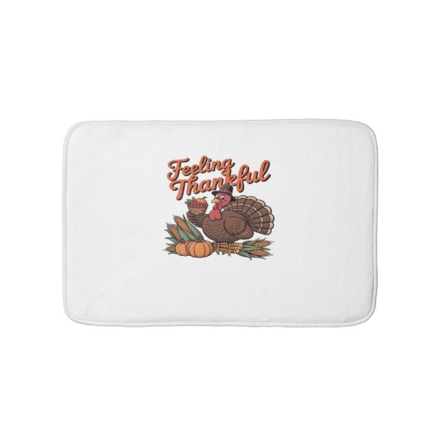 Feeling thankful Classic T-Shirt Bath Mat (Front)