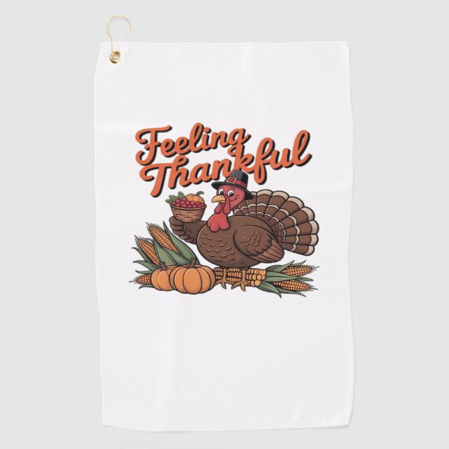 Feeling thankful Classic T-Shirt Golf Towel (Front)