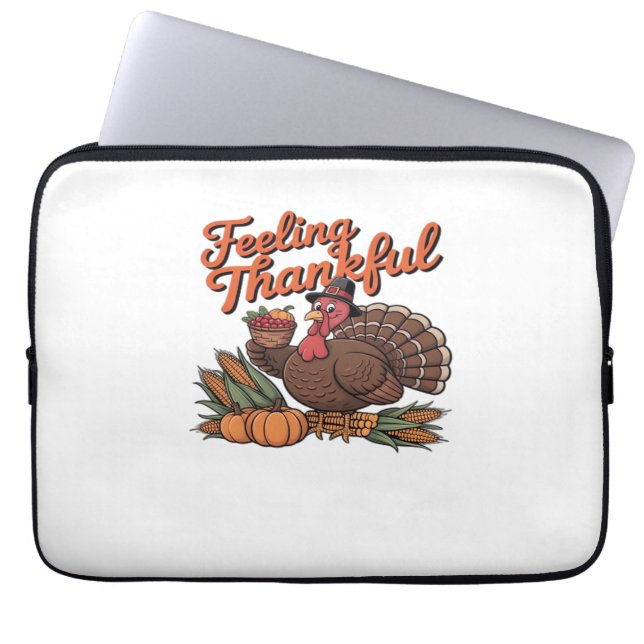 Feeling thankful Classic T-Shirt Laptop Sleeve (Front)