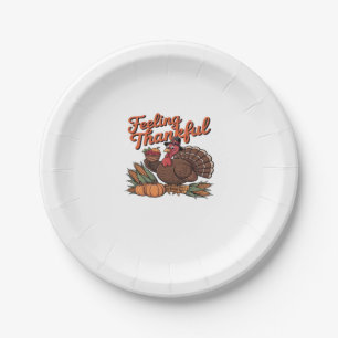 Feeling thankful Classic T-Shirt Paper Plate