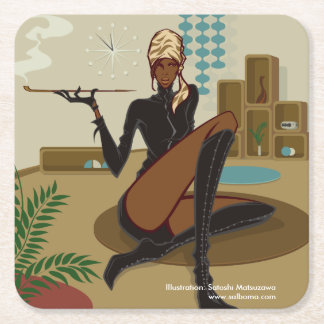 Feeling' the Spirit Square Paper Coaster