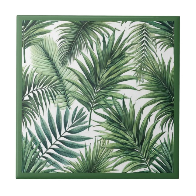 Feeling Tropical Ceramic Tile (Front)