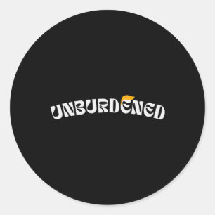 Feeling Unburdened Trump Victory 2024 Classic Round Sticker