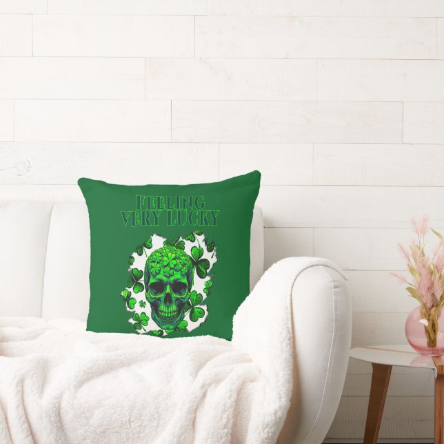 Feeling Very Lucky St Patrick’s Day - almofada Cushion (Couch)