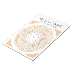 Feeling Wheel DBT Tool emotion Notepad