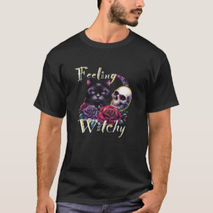 Feeling Witchy Black Cat Classic T-Shirt
