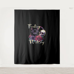 Feeling Witchy Black Cat Classic T-Shirt Tapestry