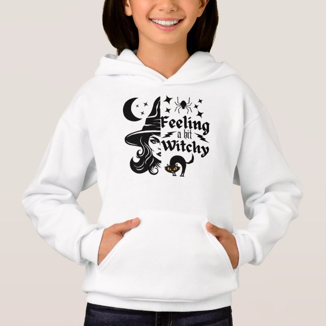 Feeling Witchy  funny Halloween witch (Front)