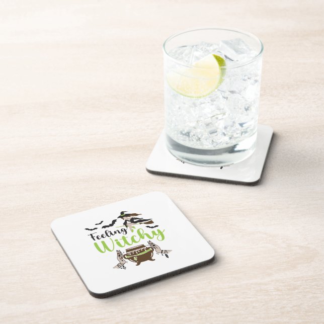 Feeling witchy Magic Halloween Coaster (Right Side)