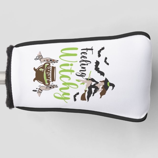 Feeling witchy Magic Halloween Golf Head Cover (Front)