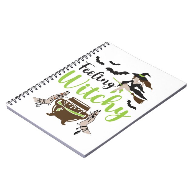Feeling witchy Magic Halloween Notebook (Left Side)