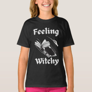 Feeling Witchy Spell book funny Halloween witch T-Shirt