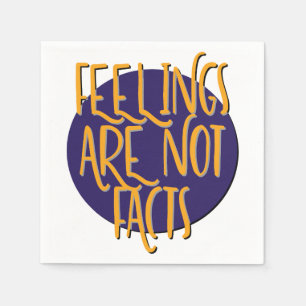 Feelings Are Not Facts 12 Step Recovery Slogan Napkin