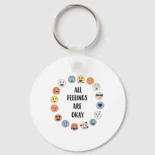 Feelings Are Okay School Teacher Psychologist Coun Key Ring