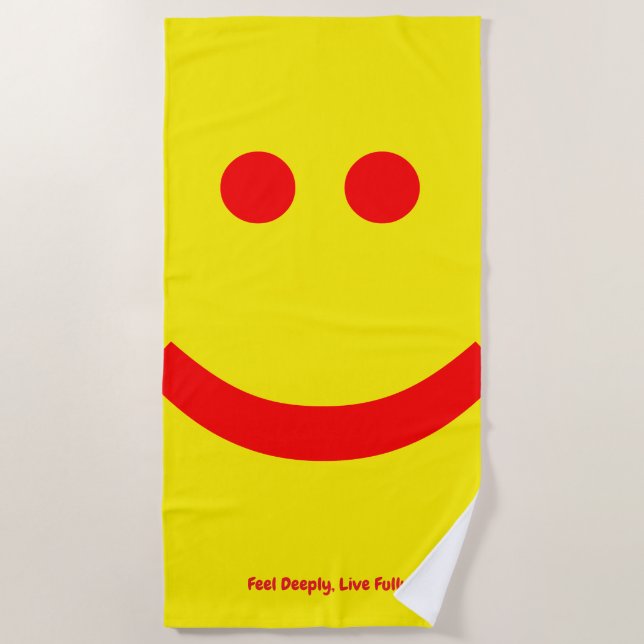 feelings is beach towel (Front)