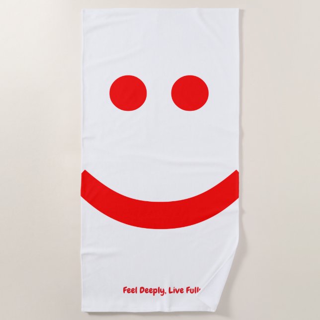 feelings is beach towel (Front)